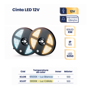 CINTA LED LUZ CALIDA