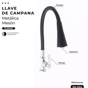 LLAVE DE CAMPANA METÁLICA MESÓN