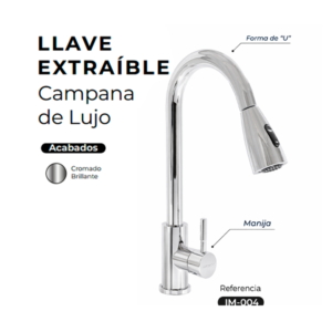 LLAVE EXTRAÍBLE CROMADO
