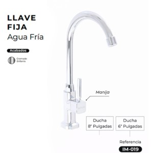 LLAVE FIJA CROMADA