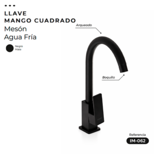 LLAVE MANGO CUADRADO NEGRA
