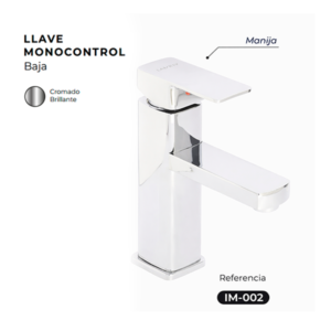 LLAVE MONOCONTROL CROMADA