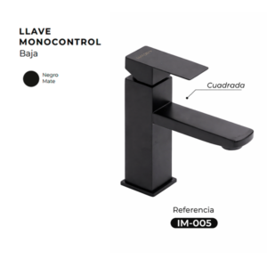 LLAVE MONO CONTROL NEGRA