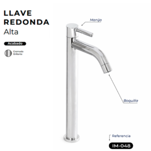 LLAVE REDONDA CROMADA