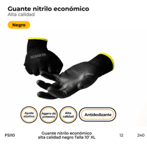 GUANTE NITRILO ECONÓMICO GUANTE ANTICORTE