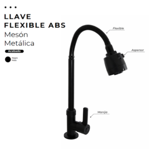LLAVE FLEXIBLE ABS MESÓN METÁLICA