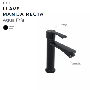 LLAVE MANIJA RECTA NEGRA